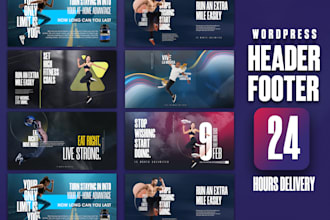 design wordpress header banner, web banner