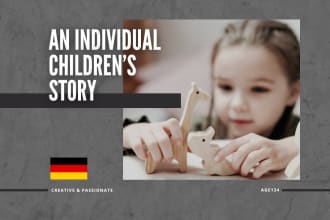 write you a personal german childrens story