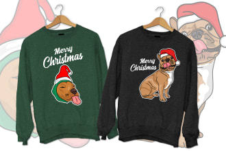 do ugly christmas sweater and shirt design