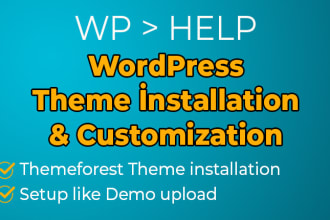 wordpress installation and wordpress setup full support
