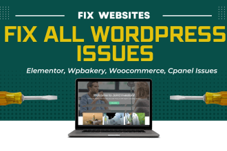 fix wordpress issues, elementor, woocommerce or any help