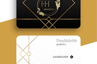 do outstanding modern minimalist business card design