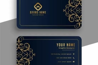 do luxury, eye catching, outstanding business card design