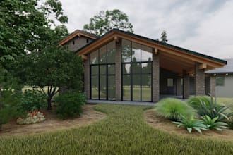 3d render and architecture model