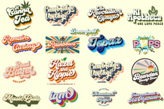 do badge,retro vintage logo design and t shirt