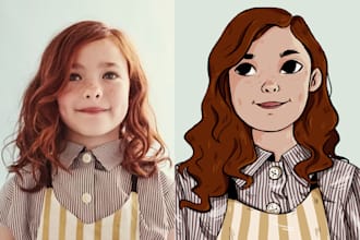 draw a stylised portrait of any person