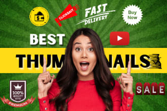design a best clickbait youtube thumbnail