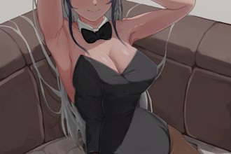 draw anime art in sfw or nsfw