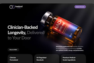 design a peptides website