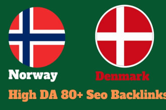 do 20 norway high authority da, dofollow danish denmark seo backlinks