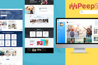 create a social networking, with peepso and elementor pro