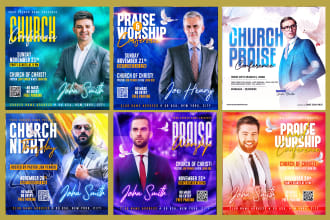 do church flyer, epk, church anniversary, church event or conference flyer