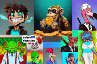 create custom nft, crypto art unique design 24h