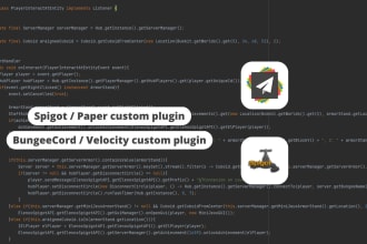 create minecraft plugin for spigot server