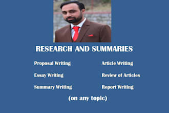 do quality writing work on research and summaries