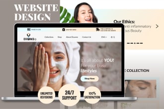 do skin care wordpress website, cosmetic website