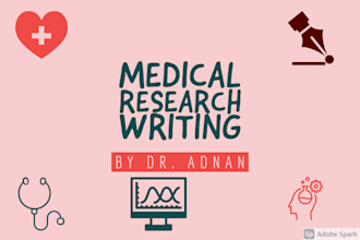 write medical research articles