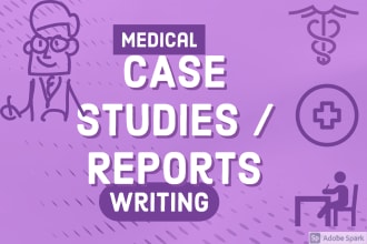 write medical reports, and case studies