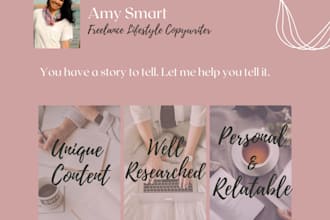 write a high quality lifestyle blog post or article
