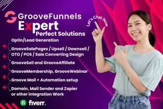 design and redesign groove funnels and email automation