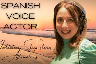 record a soothing, calming spanish meditation voice over