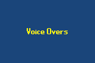 give you a mediocre voice over