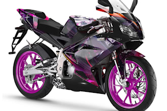 work on the decal design for your sport bike