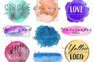 hey, i will make professional watercolor logo design for your company success