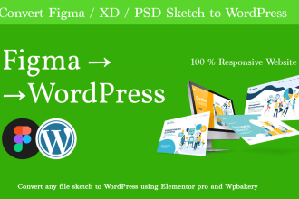 clone and convert figma to wordpress with elementor
