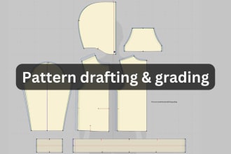 draft and grade PDF sewing pattern
