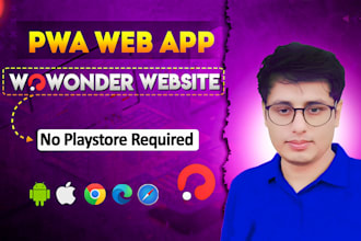 create a pwa web app for wowonder with push notifications