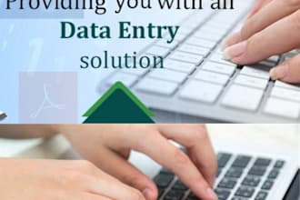 do data entry, web research and copy paste