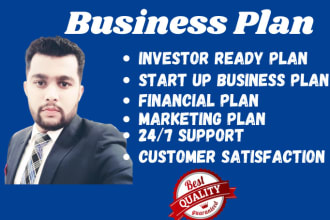 write a business plan startup, marketing  financial plan