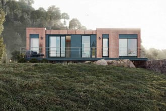 create your tiny house 3d model  and 3d renderings