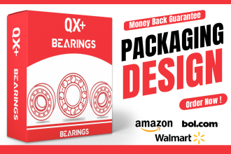 design unique amazon product packaging labels and box design