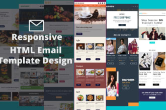 design professional html email template and newsletter