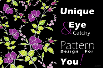 design seamless, floral, and geometric  patterns for you