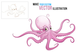 draw cute vector animal cartoon character for book, poster, sticker