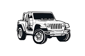 draw a vector silhouette of your car or vehicle