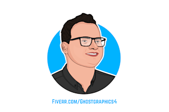 draw vector portrait within 24 hours