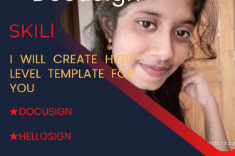 create or edit docusign form template