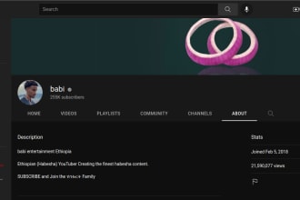 design a youtube channel art and logo for you