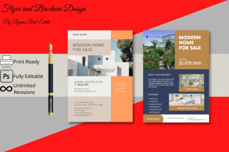 design a professional flyer for your real estate business