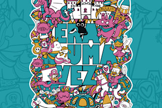 doodle illustration for childrens book