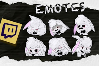 exclusive twitch emotes in a unique and eye catching style