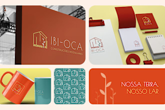 design a minimal logo and full visual brand identity