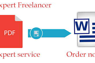 convert scanned PDF into word