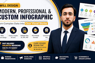 design a modern, professional, and custom infographic