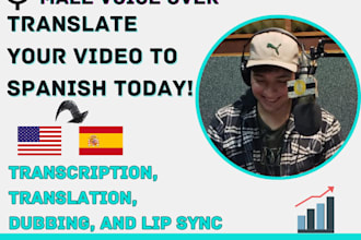 translate your video or audio to perfect spanish