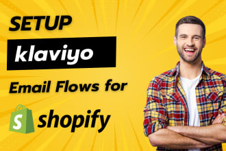 setup klaviyo email marketing flows for shopify ecommerce